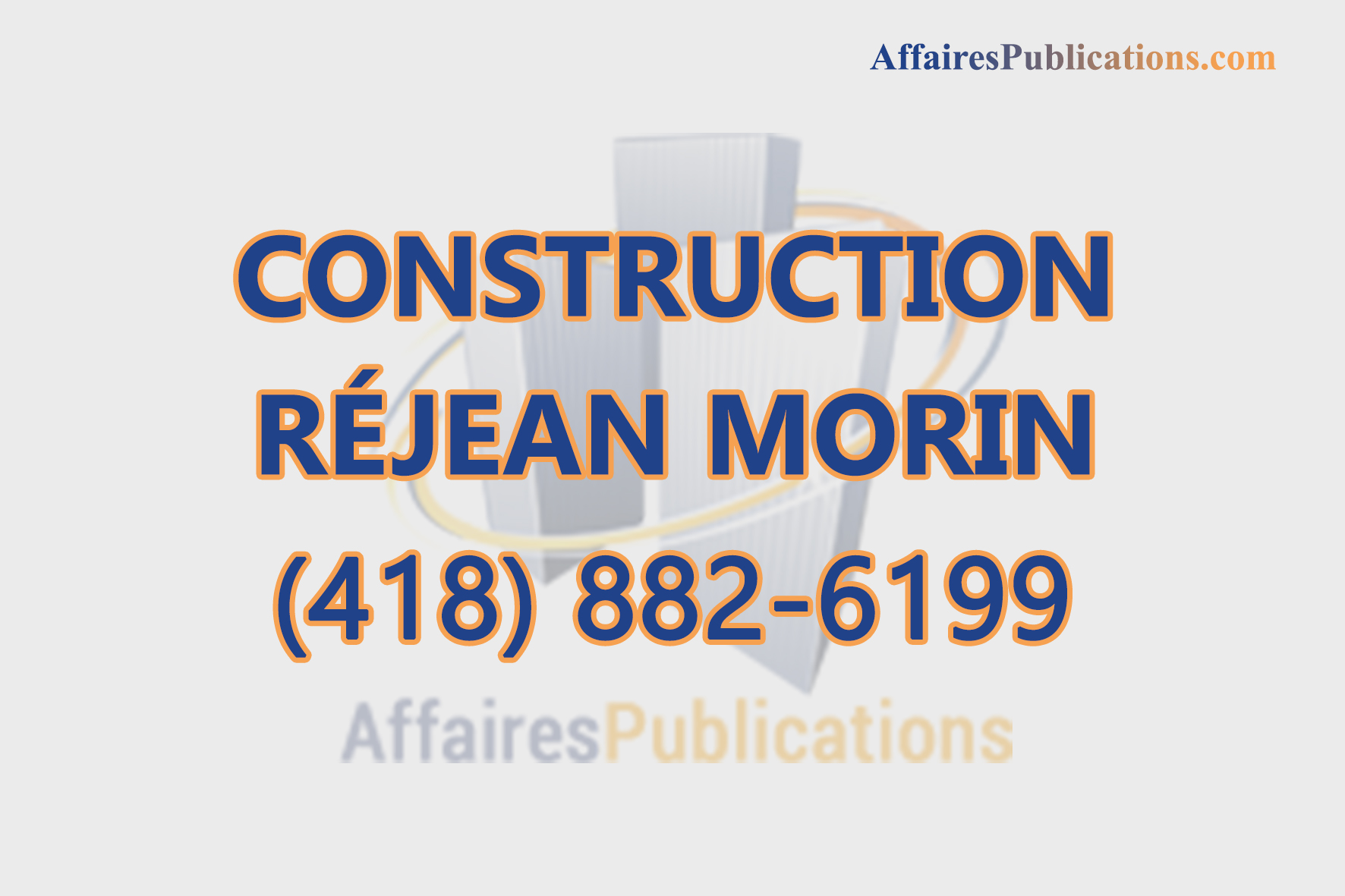 CONSTRUCTION RÉJEAN MORIN