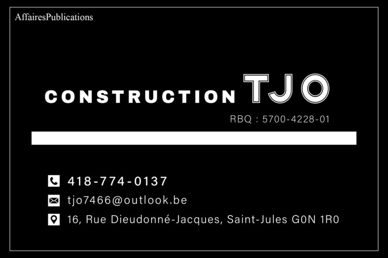 CONSTRUCTION TJO INC