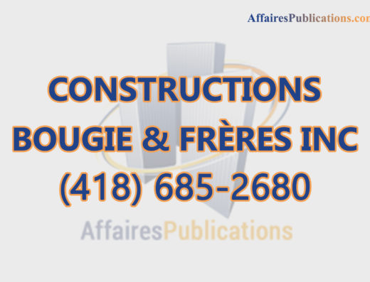 CONSTRUCTIONS BOUGIE & FRÈRES
