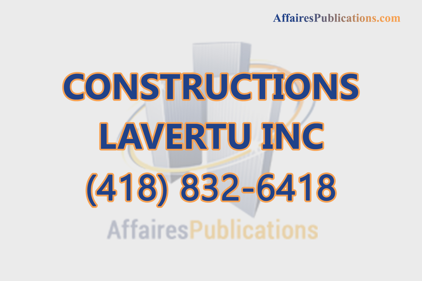 CONSTRUCTIONS LAVERTU INC