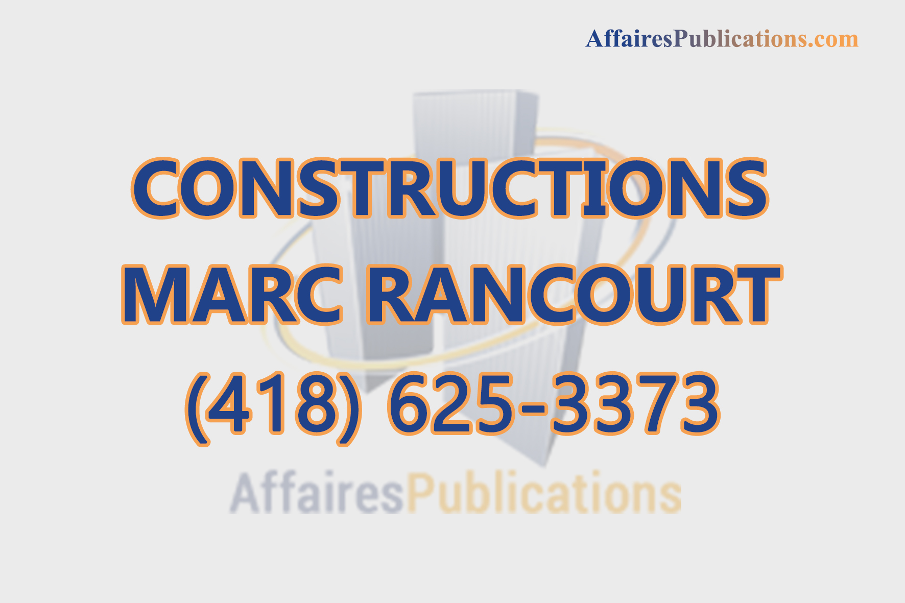 CONSTRUCTIONS MARC RANCOURT