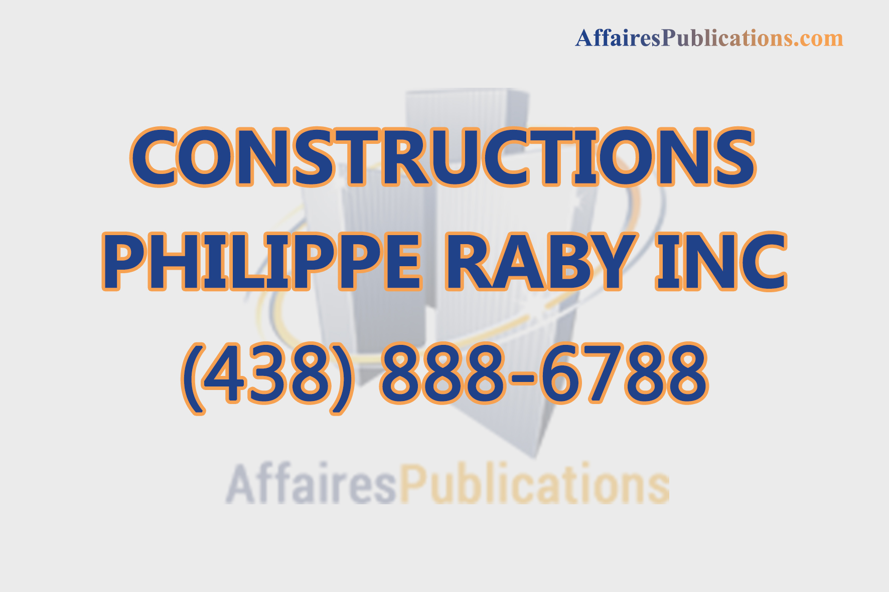 CONSTRUCTIONS PHILIPPE RABY