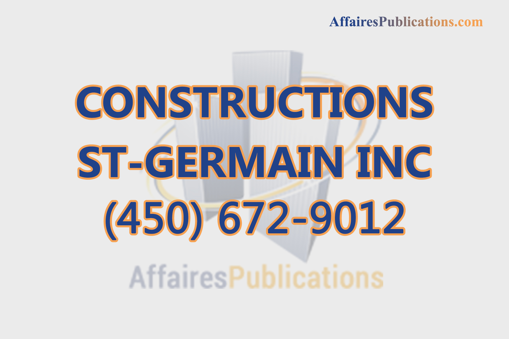 CONSTRUCTIONS ST-GERMAIN INC