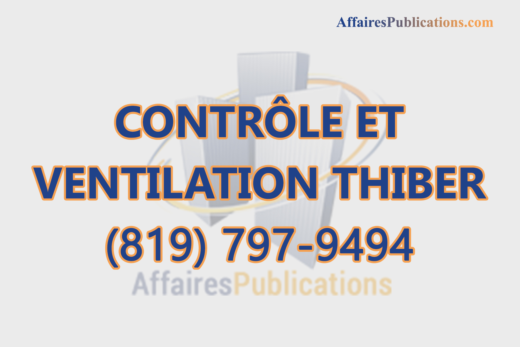 CONTRÔLE ET VENTILATION THIBER