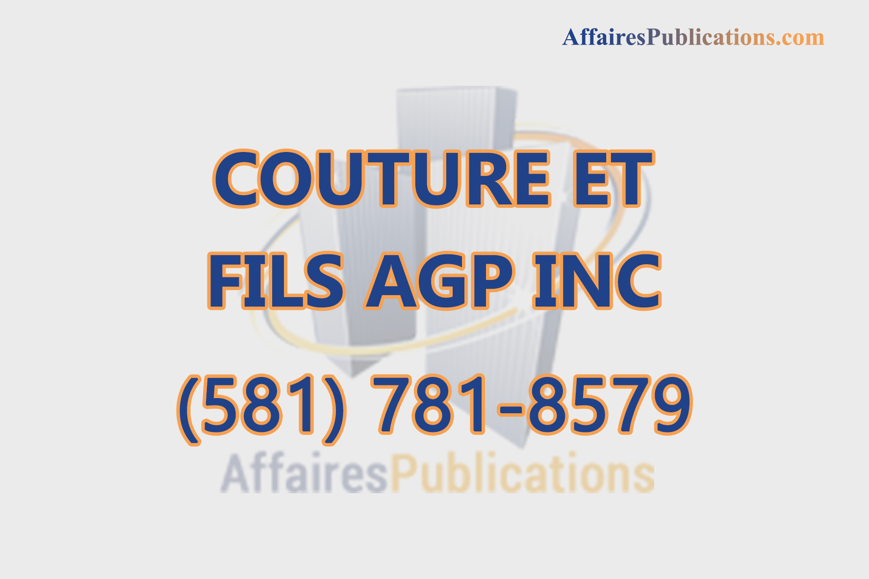 COUTURE ET FILS A G P INC