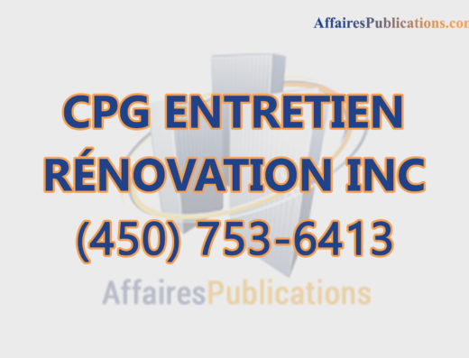 CPG ENTRETIEN ET RÉNOVATION