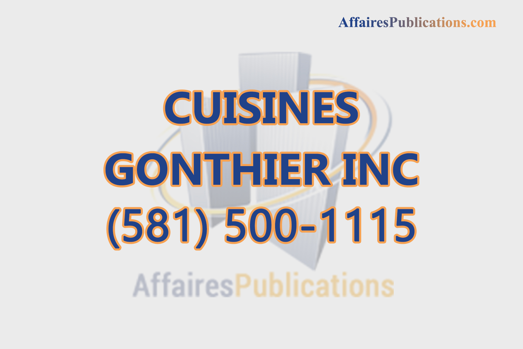CUISINES GONTHIER INC