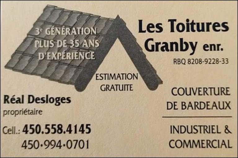 LES TOITURES GRANBY ENR