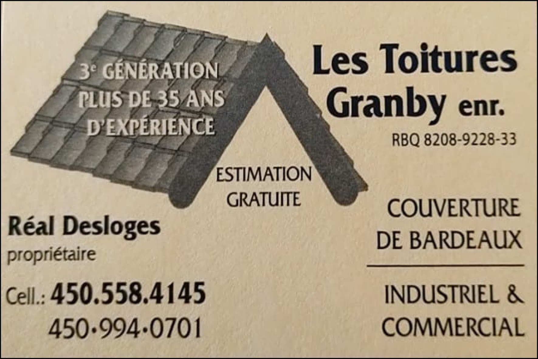 LES TOITURES GRANBY ENR