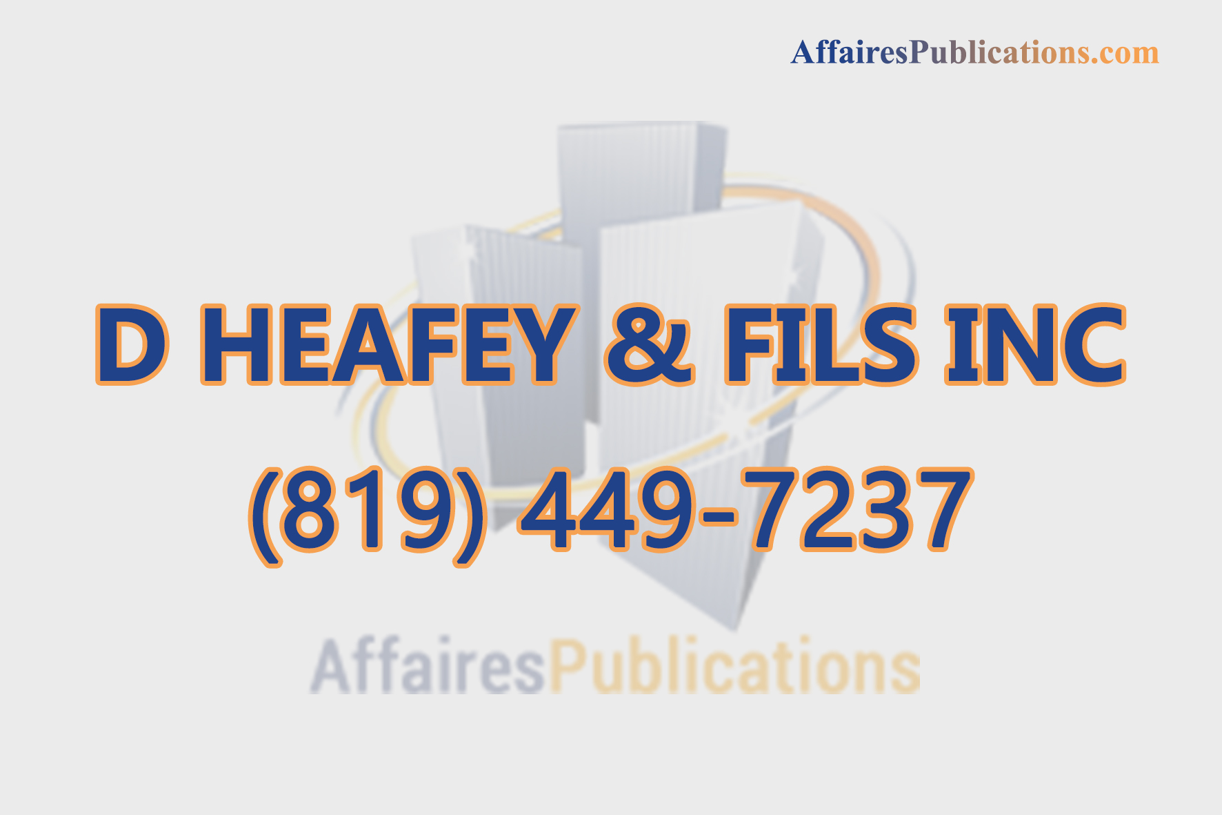 D HEAFEY & FILS INC