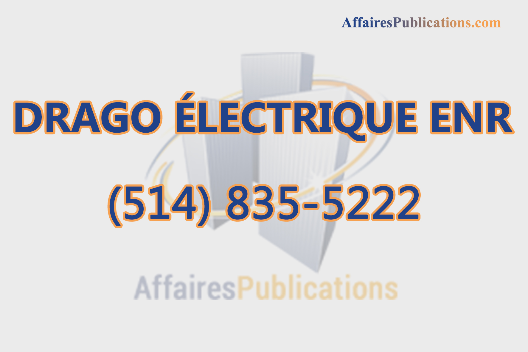 DRAGO ÉLECTRIQUE ENR