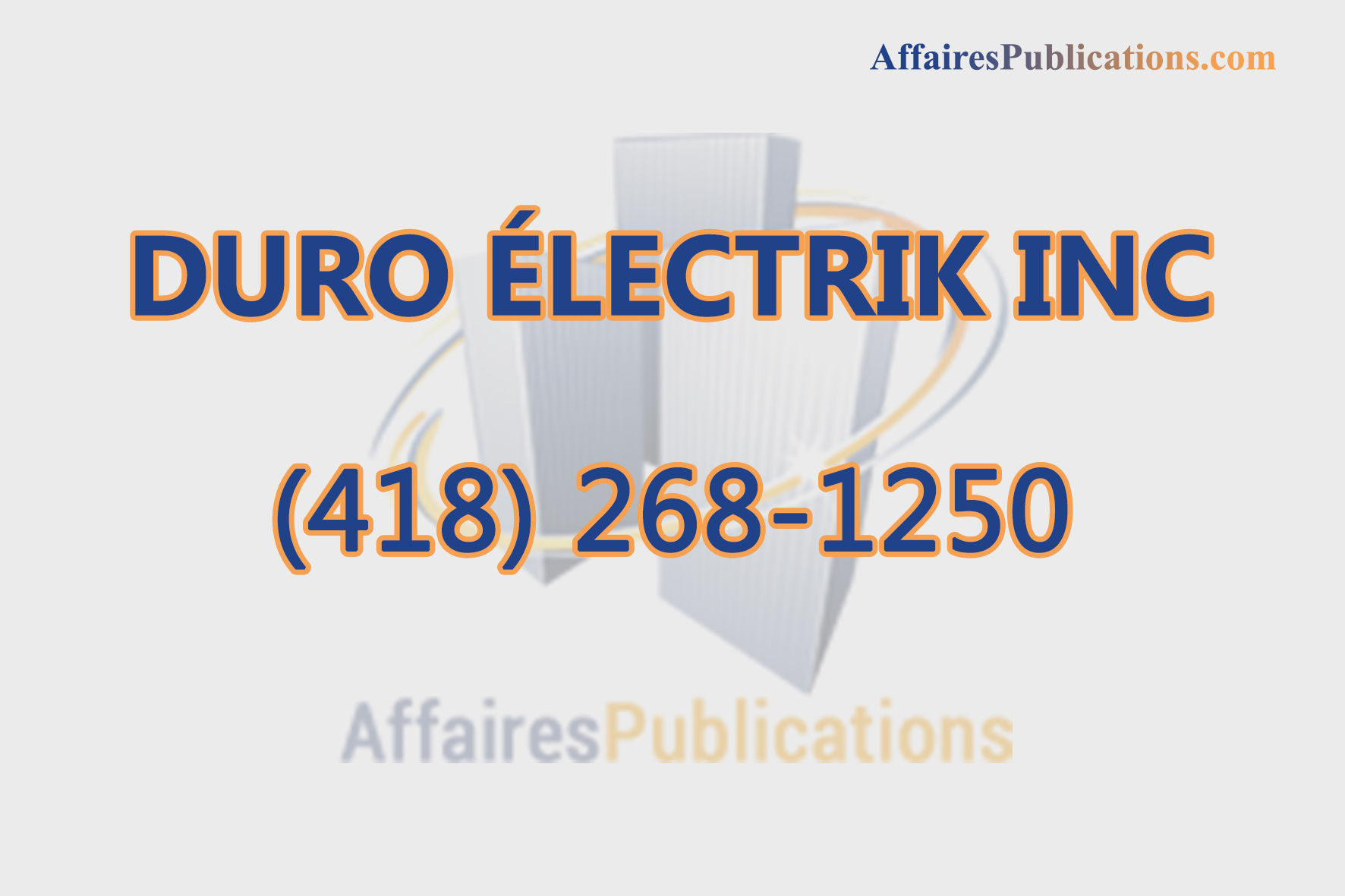 DURO ÉLECTRIK INC