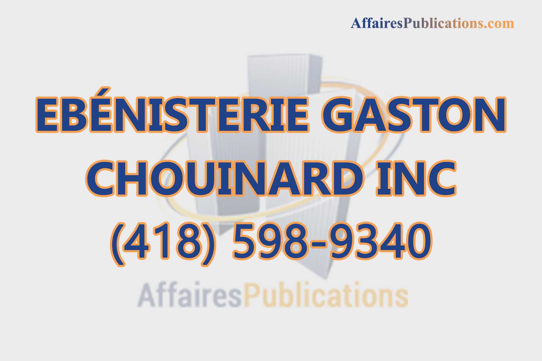 EBÉNISTERIE GASTON CHOUINARD
