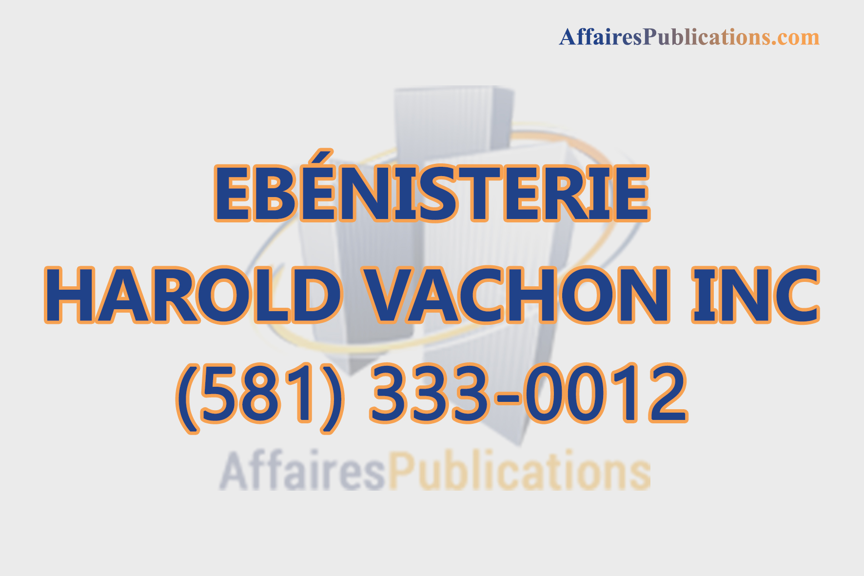 EBÉNISTERIE HAROLD VACHON