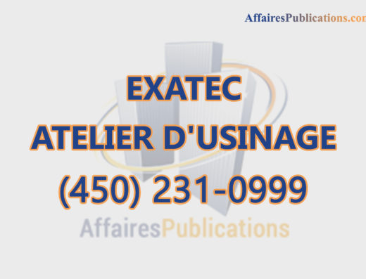 EXATEC ATELIER D&rsquo;USINAGE