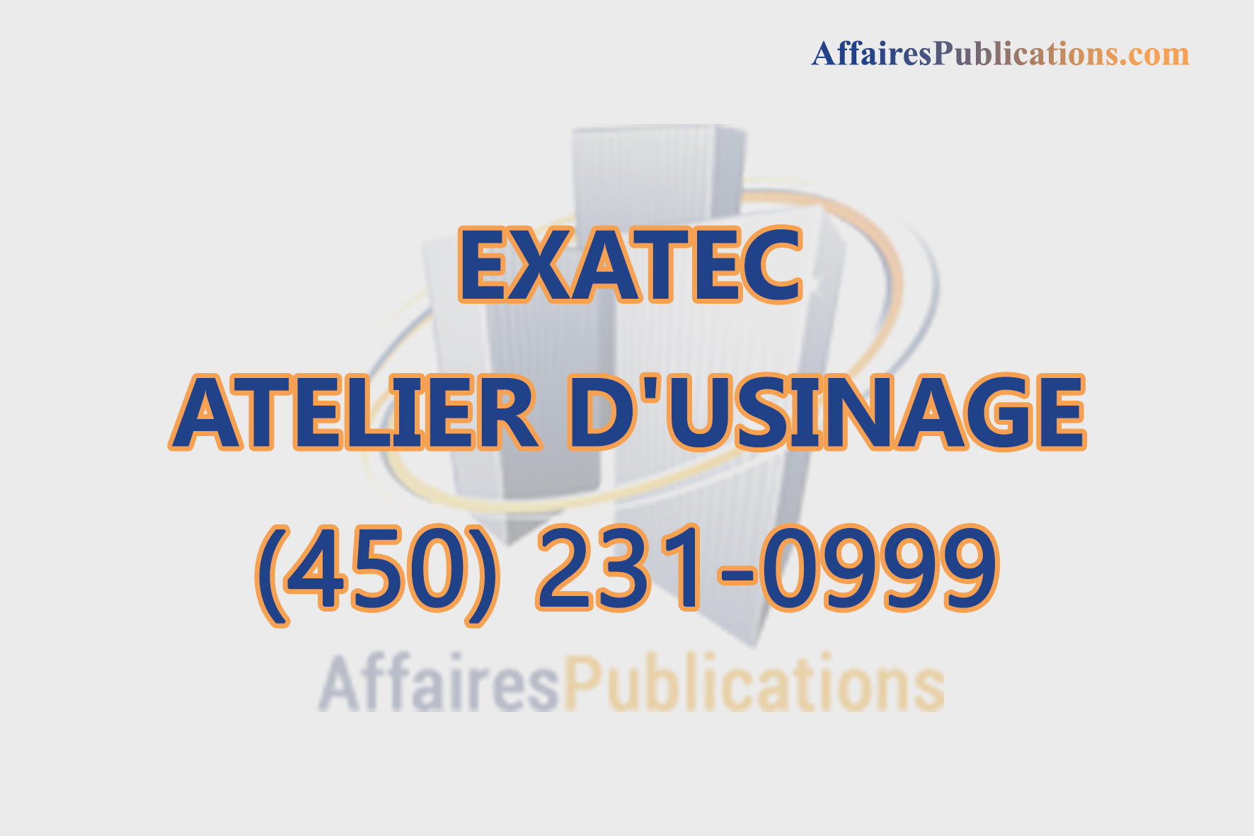 EXATEC ATELIER D&rsquo;USINAGE