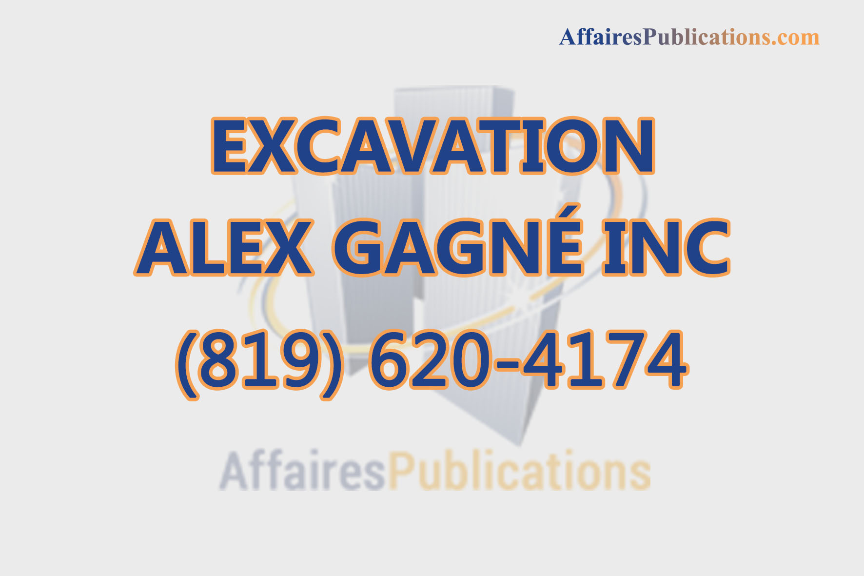 EXCAVATION ALEX GAGNÉ INC