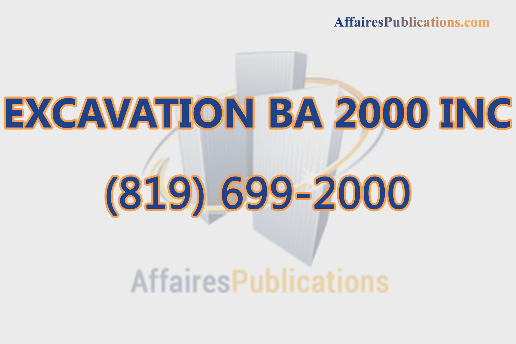 EXCAVATION BA 2000 INC