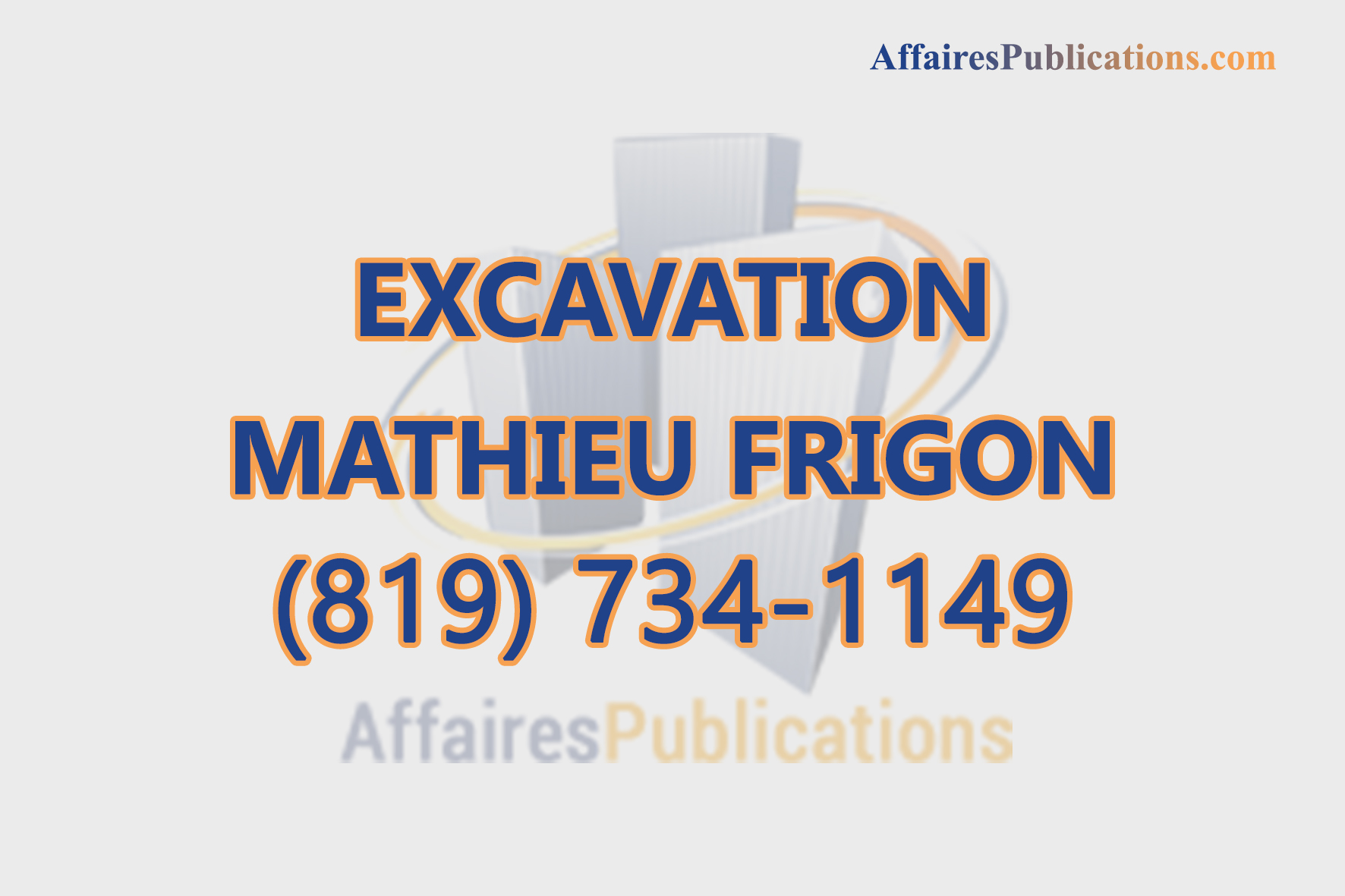 EXCAVATION MATHIEU FRIGON