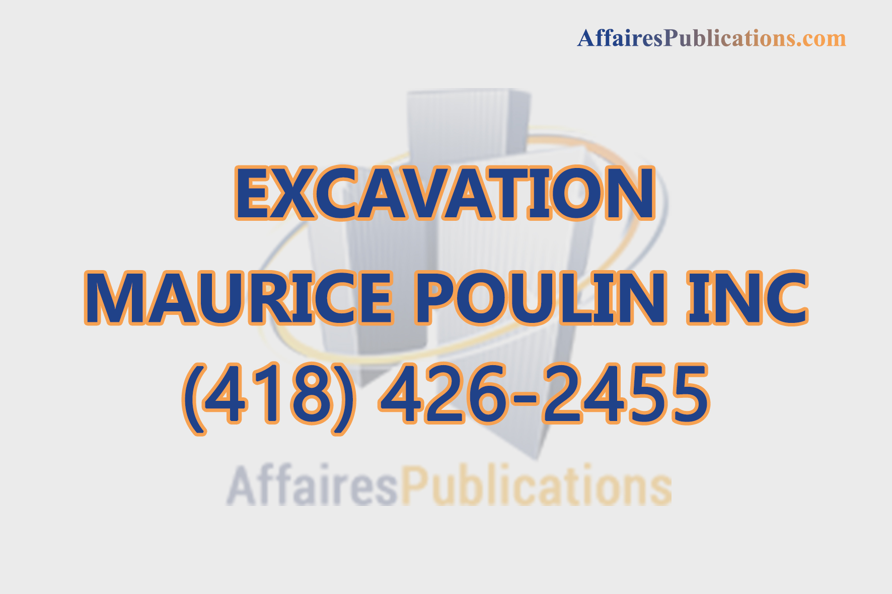 EXCAVATION MAURICE POULIN INC