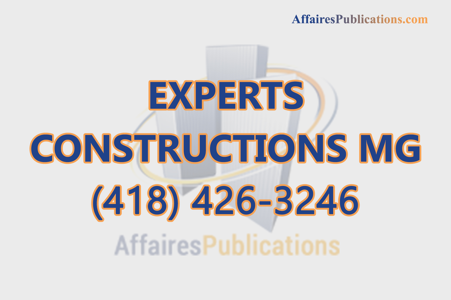 EXPERTS CONSTRUCTIONS MG