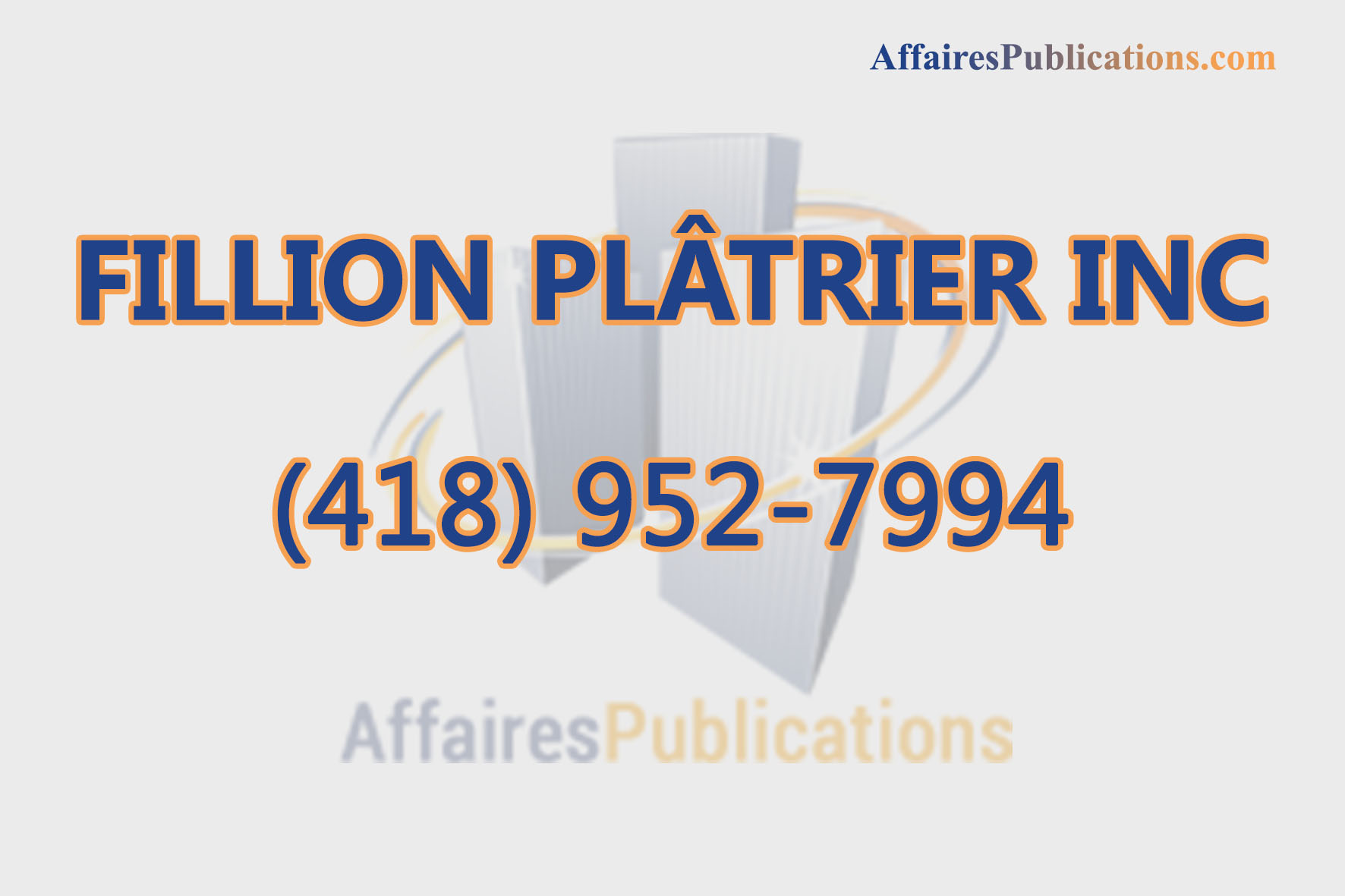 FILLION PLÂTRIER INC