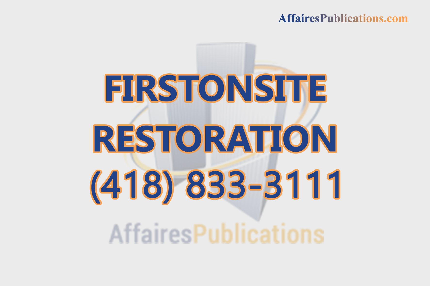 FIRSTONSITE RESTORATION