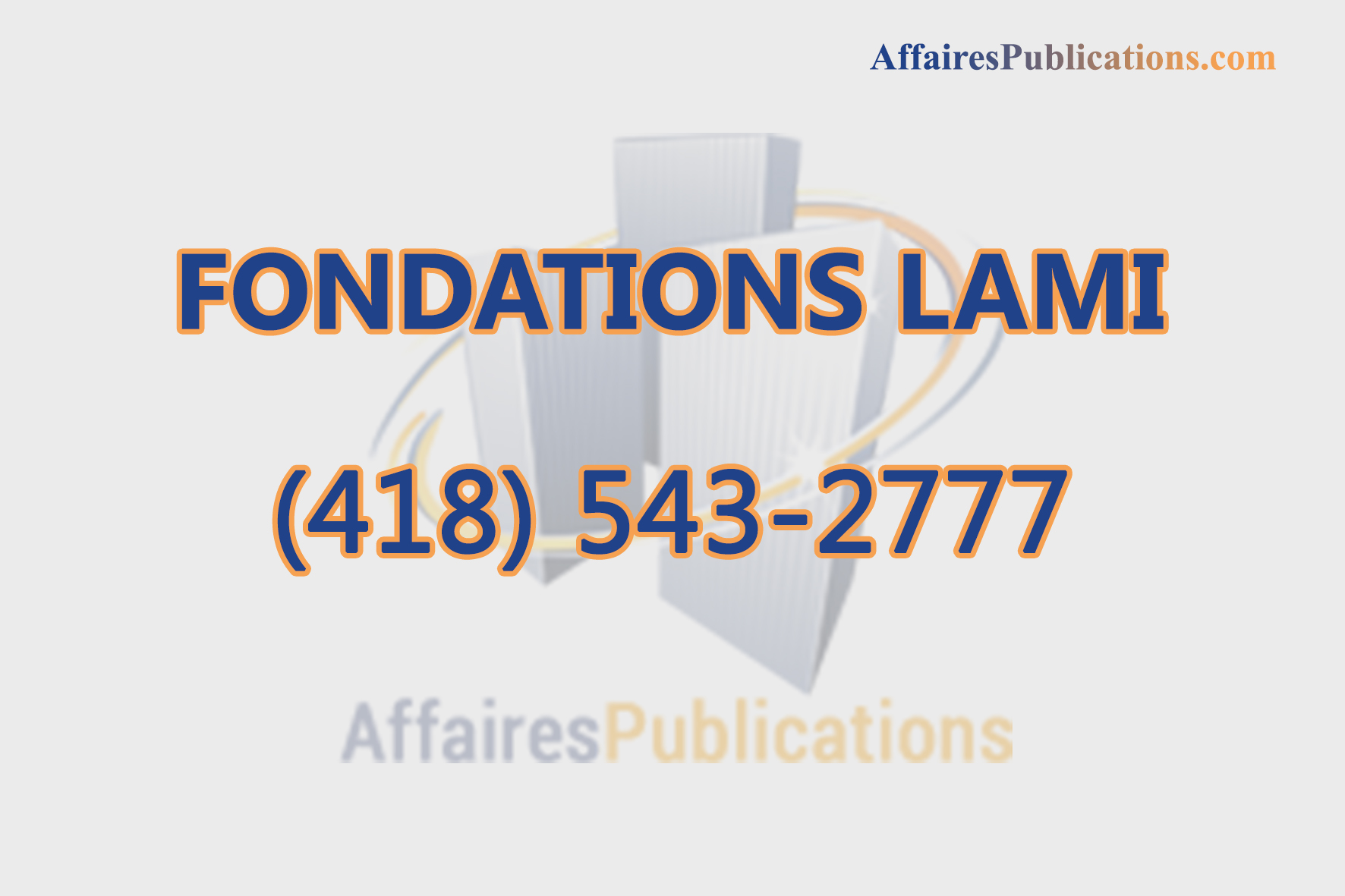 FONDATIONS LAMI