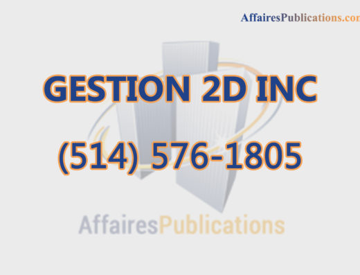 GESTION 2D INC
