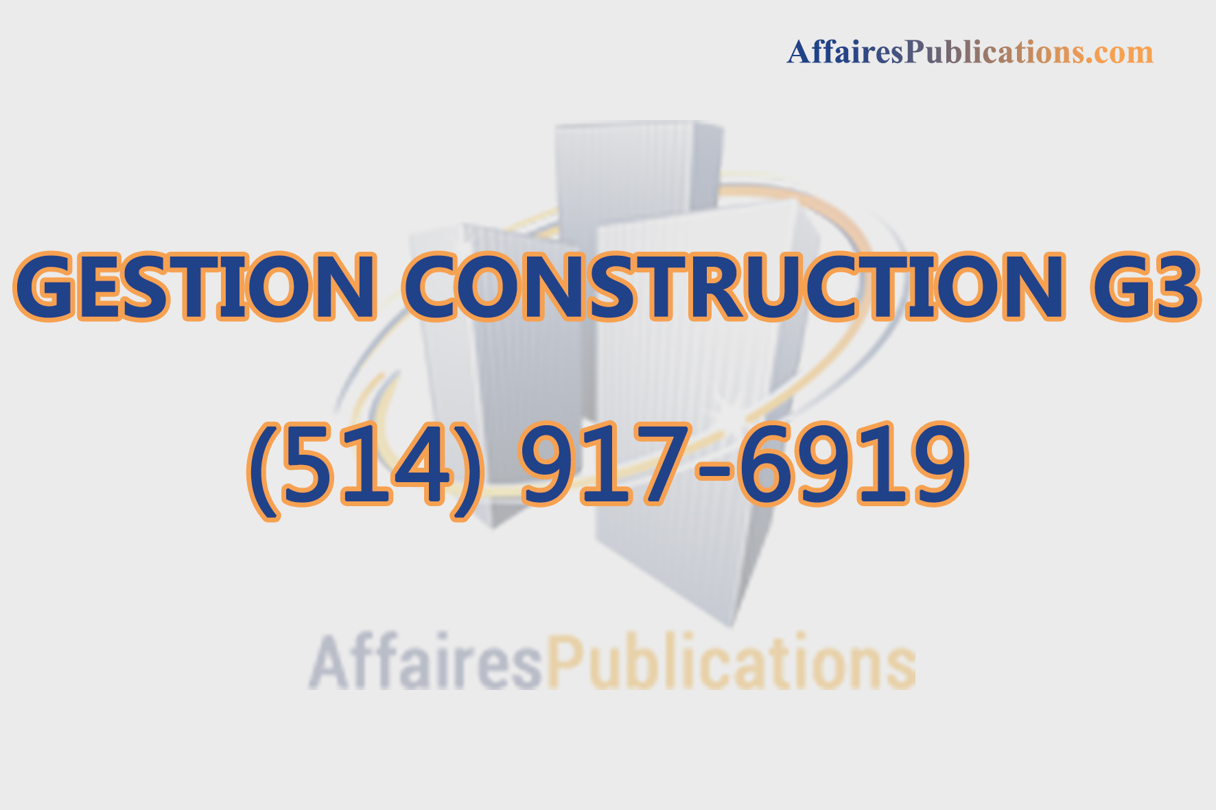 GESTION CONSTRUCTION G3