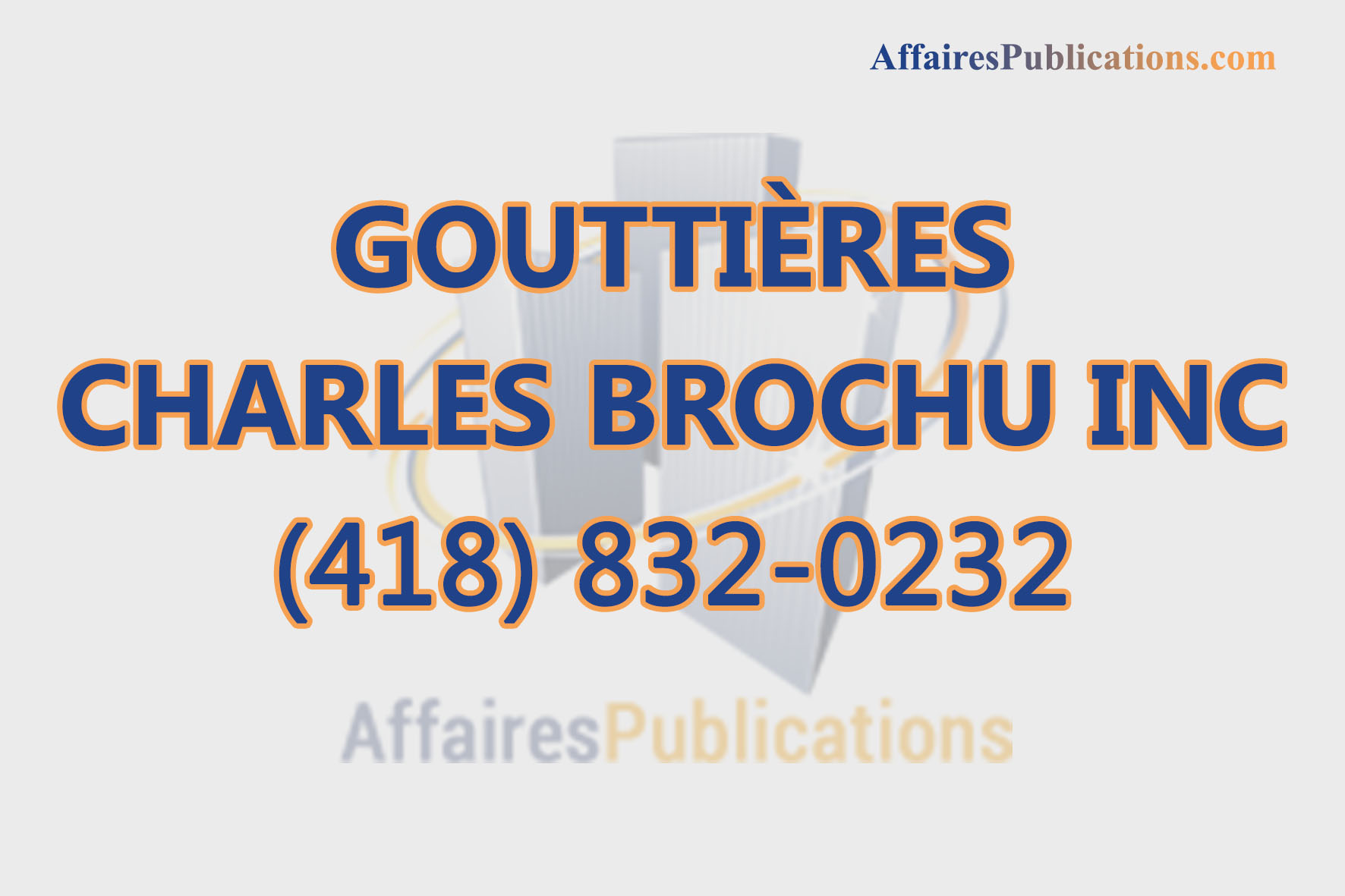GOUTTIÈRES CHARLES BROCHU INC
