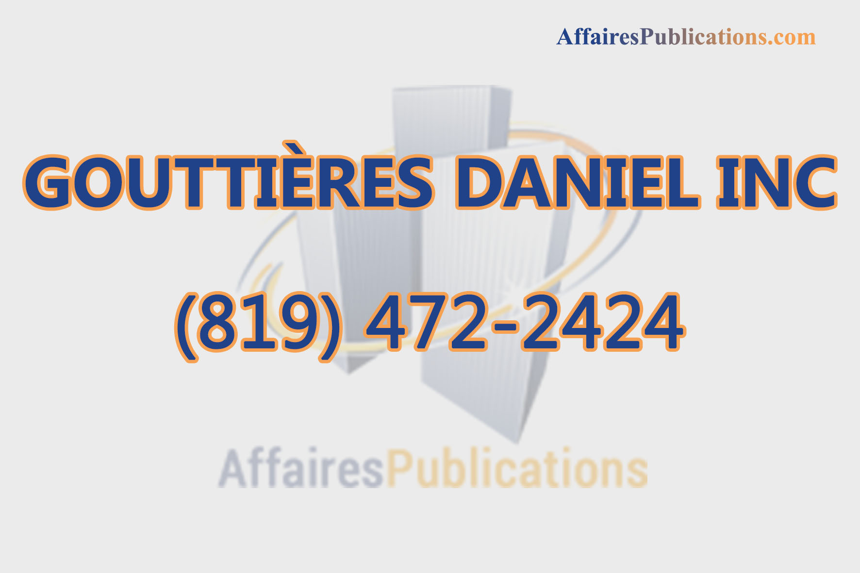 GOUTTIÈRES DANIEL INC
