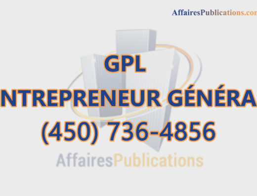 GPL ENTREPRENEUR GÉNÉRAL