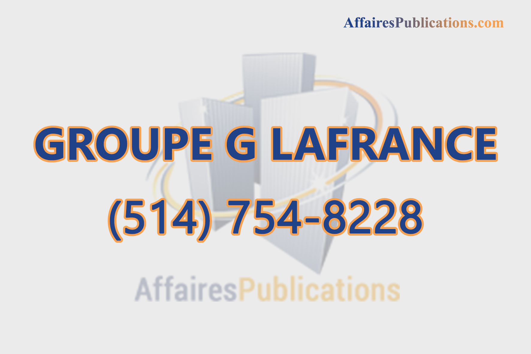 GROUPE G LAFRANCE INC