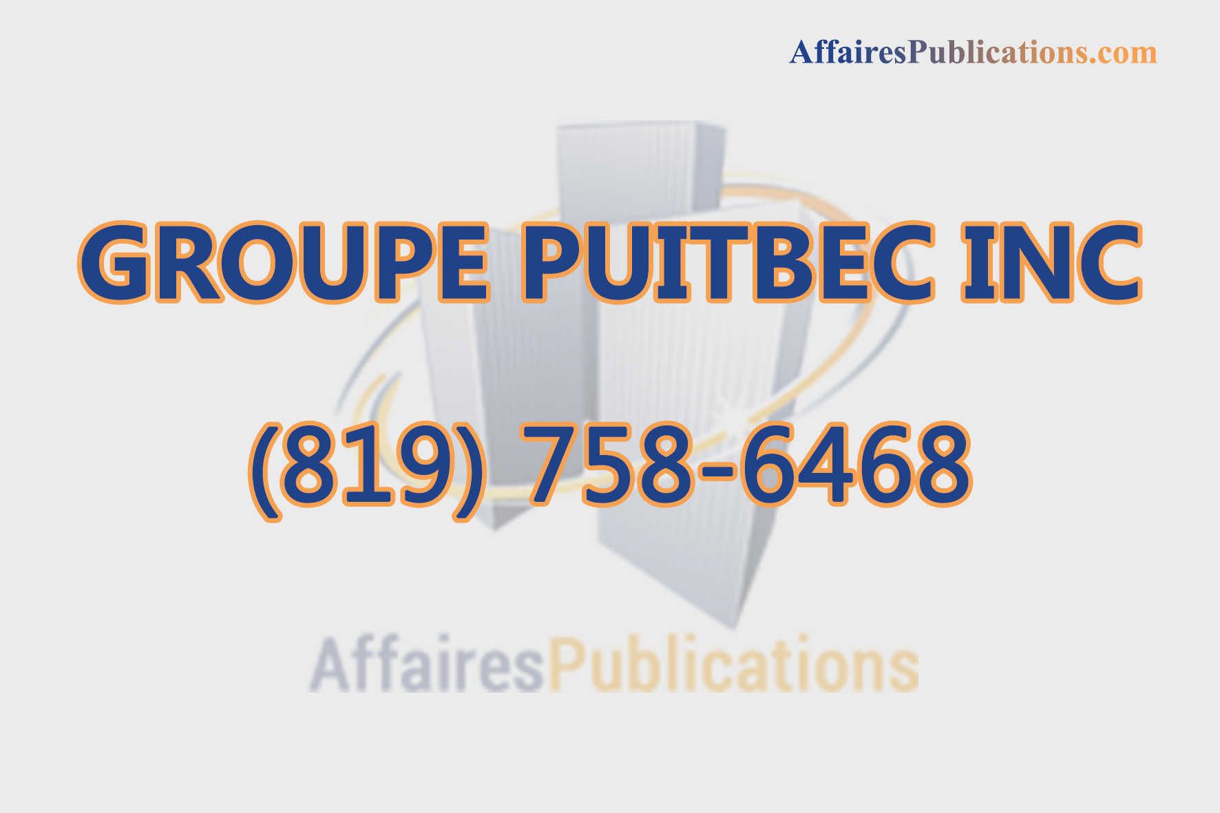 GROUPE PUITBEC INC