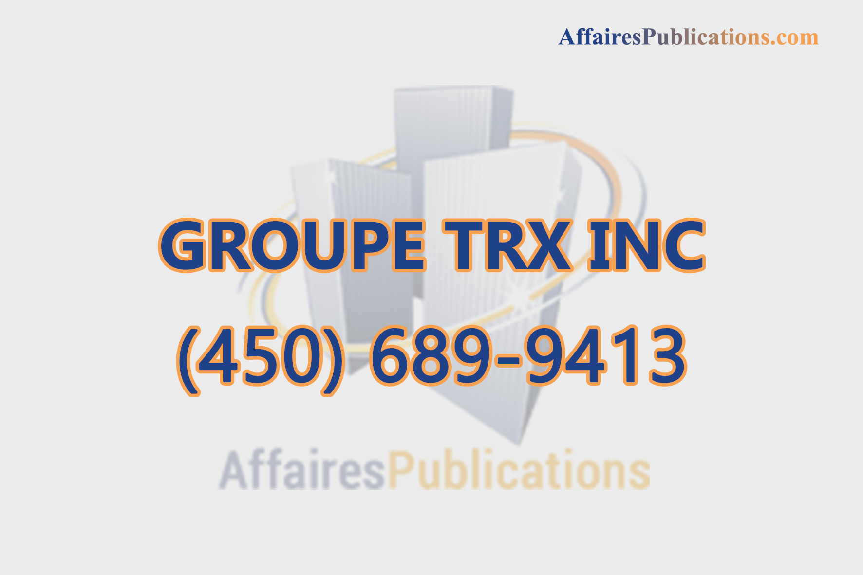 GROUPE TRX INC