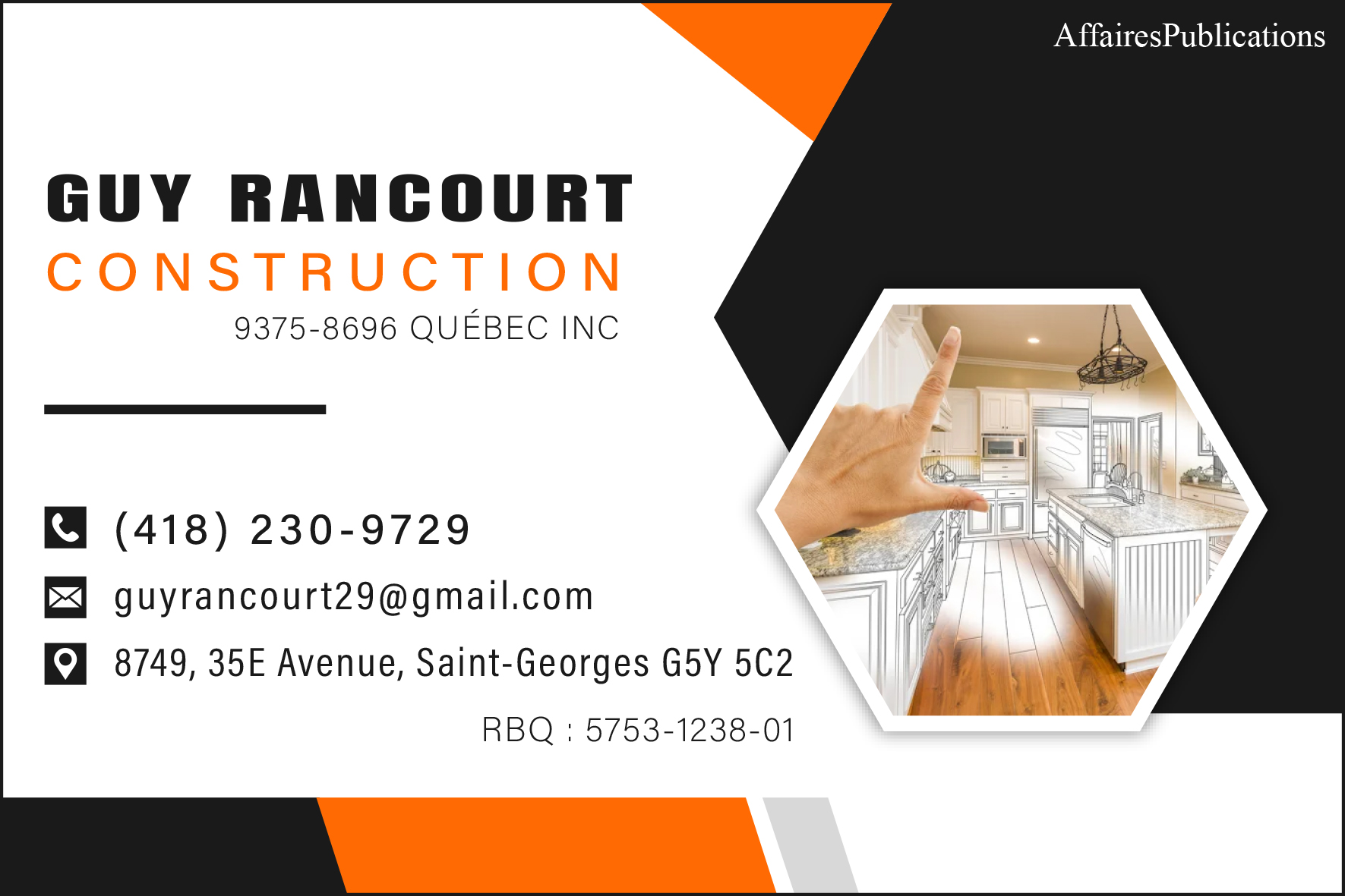 GUY RANCOURT CONSTRUCTION  9375-8696 QUÉBEC INC
