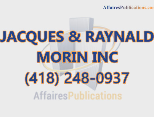 JACQUES ET RAYNALD MORIN INC
