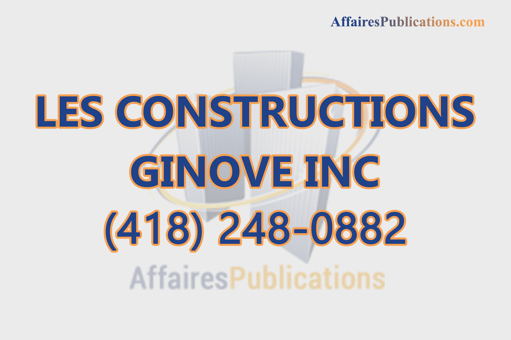 LES CONSTRUCTIONS GINOVE