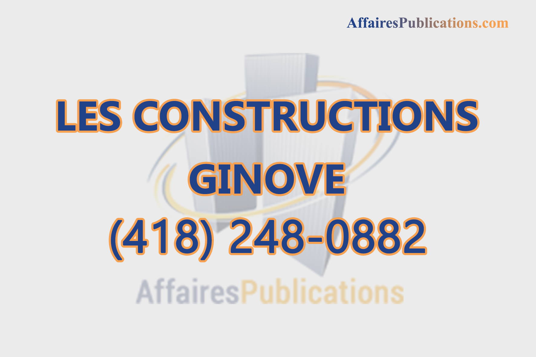 LES CONSTRUCTIONS GINOVE