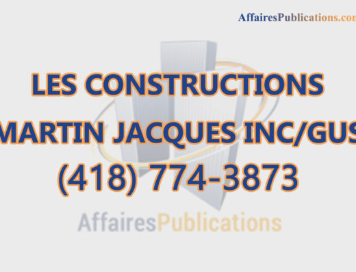 LES CONSTRUCTIONS MARTIN JACQUES