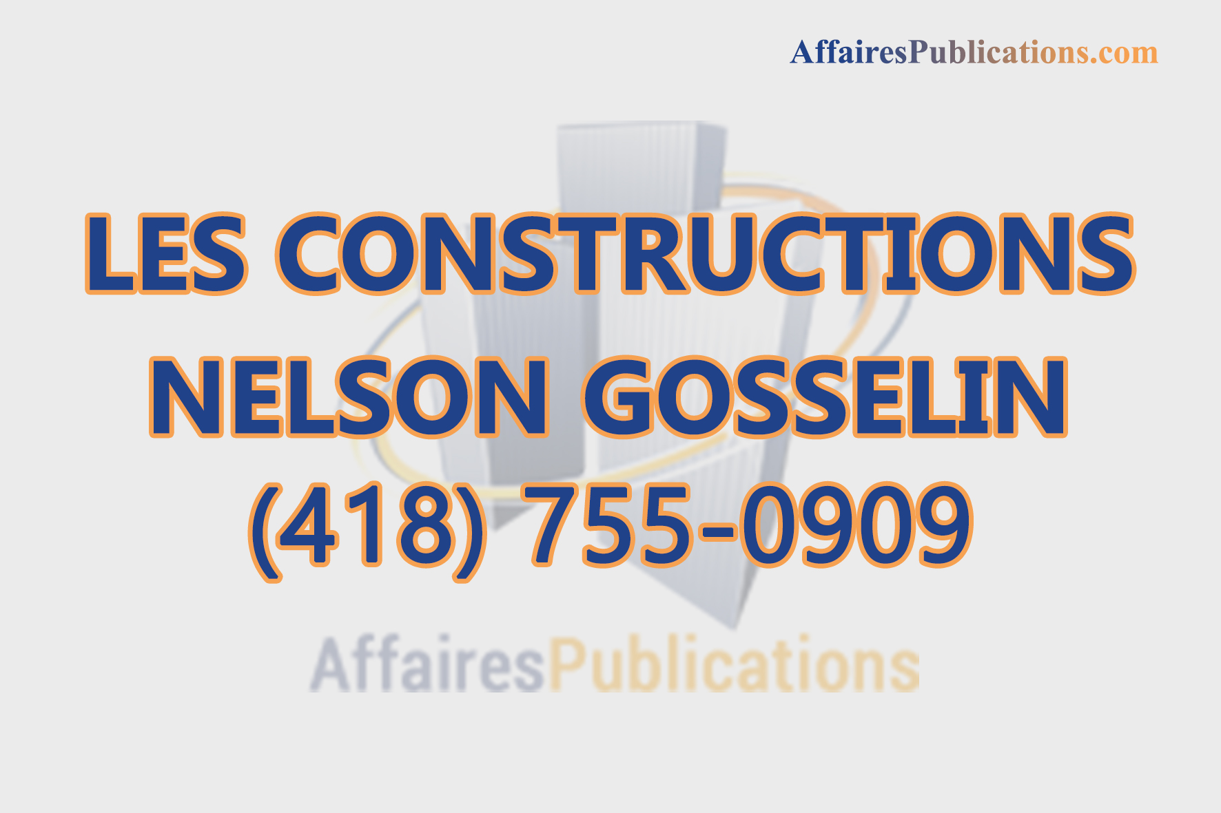 LES CONSTRUCTIONS NELSON GOSSELIN