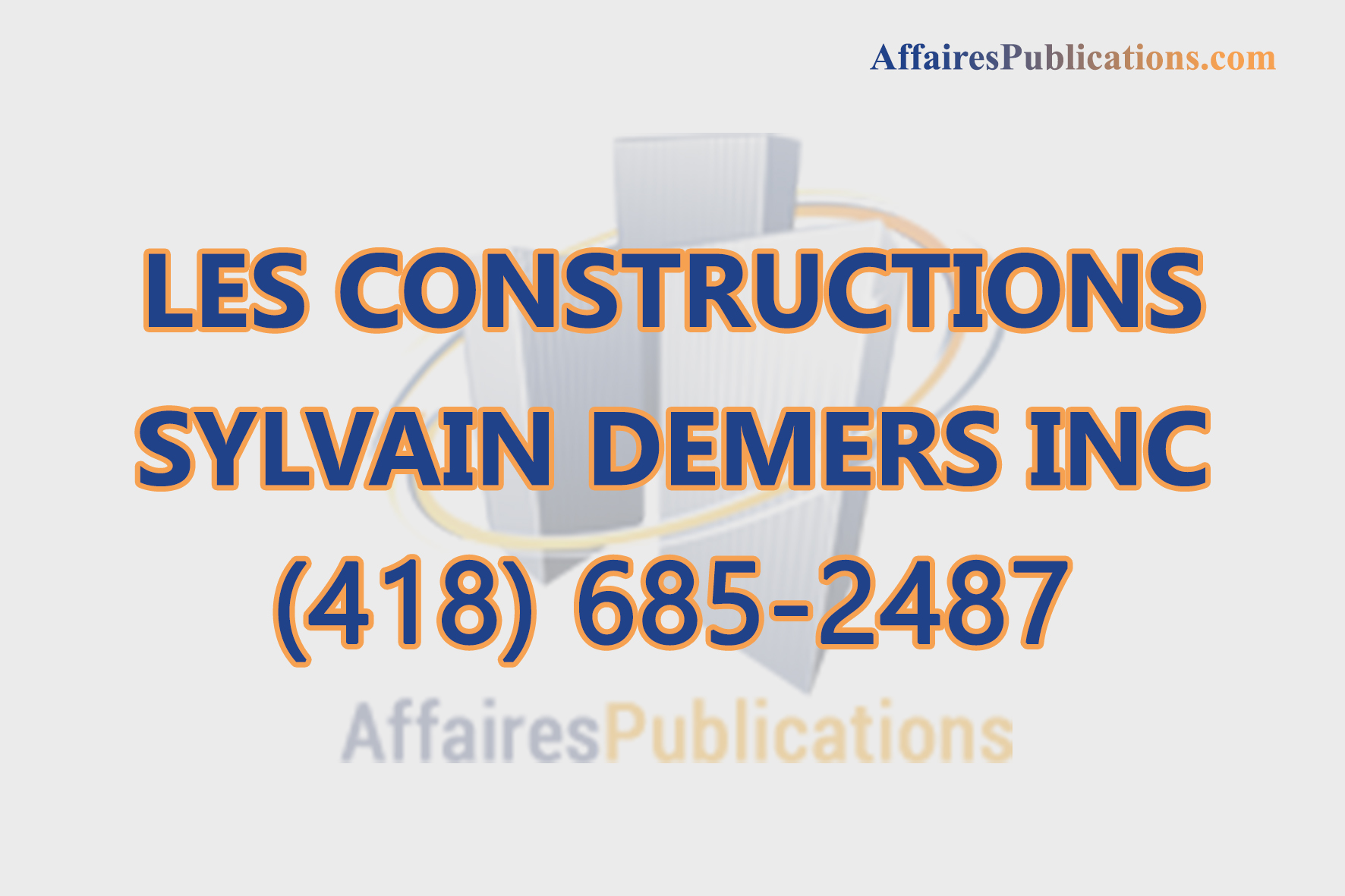 LES CONSTRUCTIONS SYLVAIN DEMERS