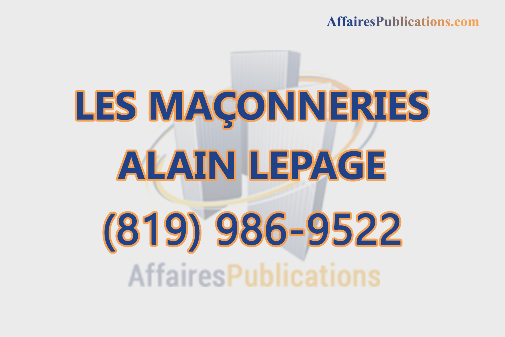 LES MAÇONNERIES ALAIN LEPAGE