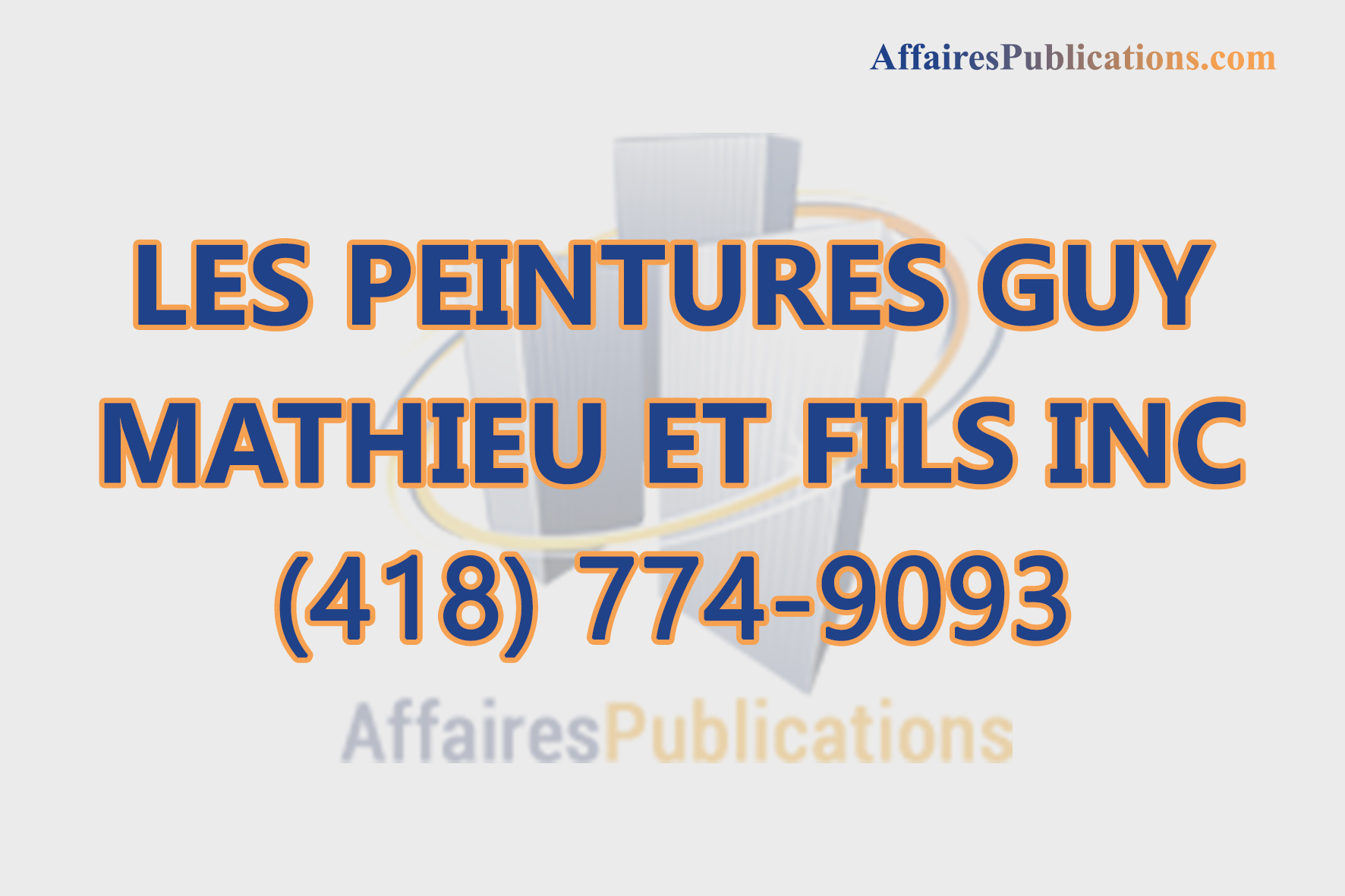 LES PEINTURES GUY MATHIEU ET FILS INC