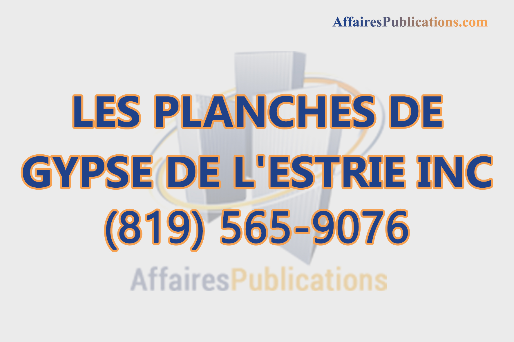LES PLANCHES DE GYPSE DE L&rsquo;ESTRIE INC