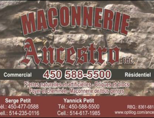 MAÇONNERIE ANCESTRO INC