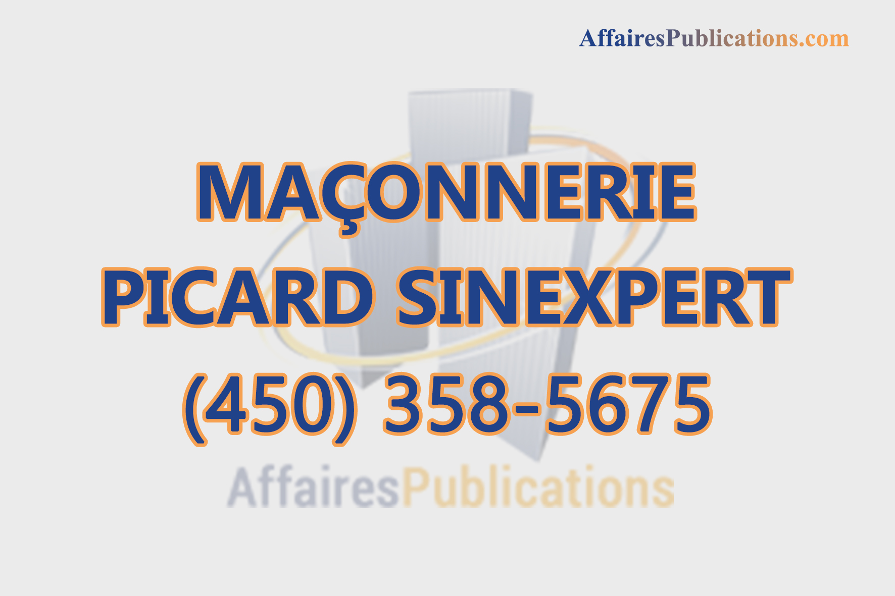 MAÇONNERIE PICARD SINEXPERT