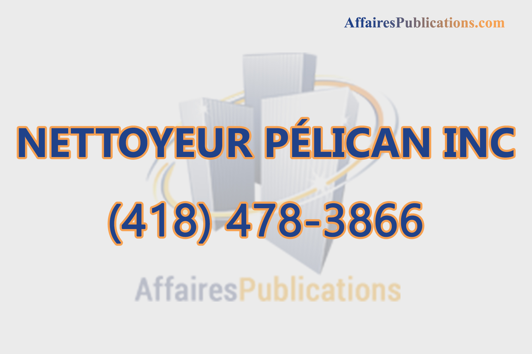 NETTOYEUR PÉLICAN INC