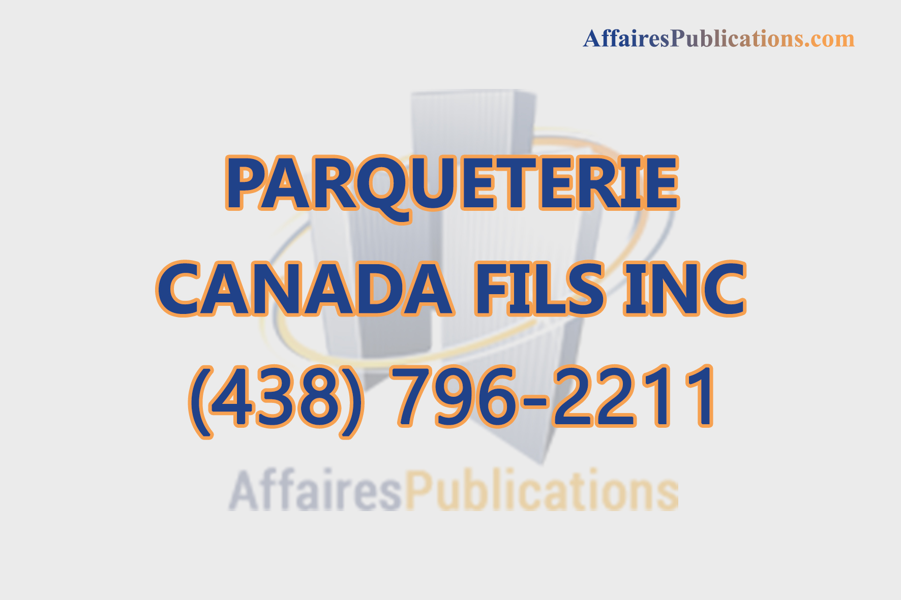 PARQUETERIE CANADA FILS INC